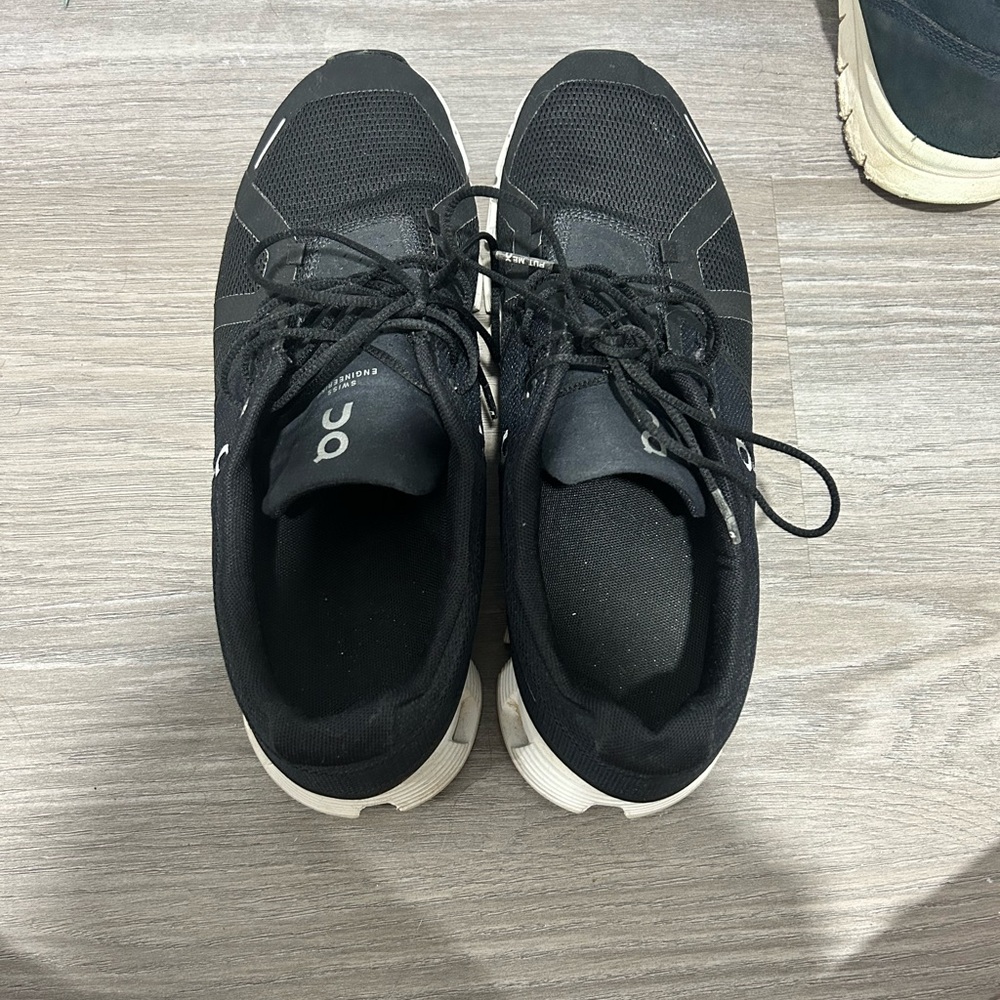On Black and White Athletic Shoes